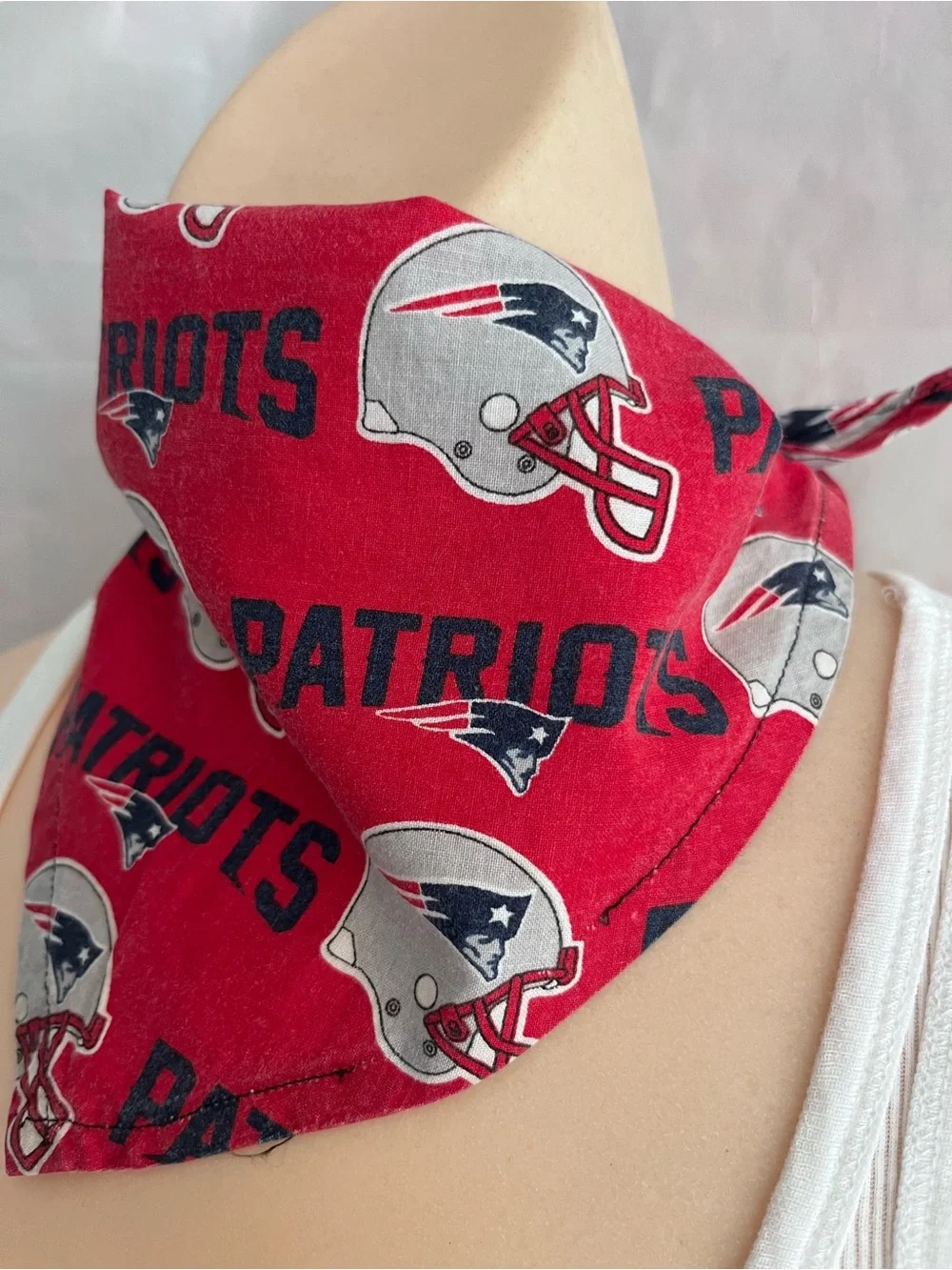 New England Patriots 2 Pack bandanas for pet, kids or adult 21 inch